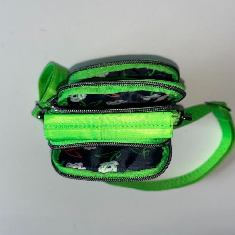 Lug Skeeter Mini 2 Convertible Crossbody Belt Bag Lime Green Tonal Bright Neon - Picture 8 of 10